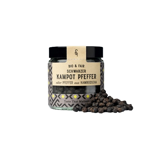 Schwarzer Kampot Pfeffer - Bio (60 g)